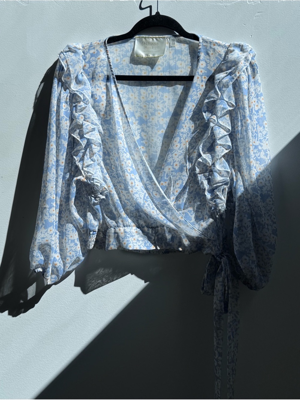 California Moonrise Floral Print Blouse